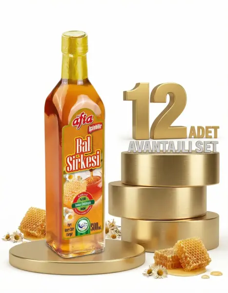 Afia Bal Sirkesi Cam Şişe 12x500 Ml - 1