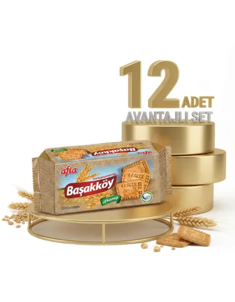 Afia Başakköy Tam Buğdaylı Bisküvi 12x110 Gr - 1