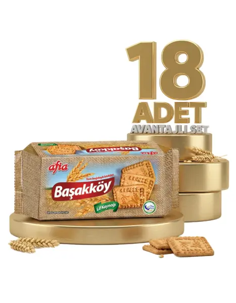 Afia Başakköy Tam Buğdaylı Bisküvi 18x110 Gr - 1