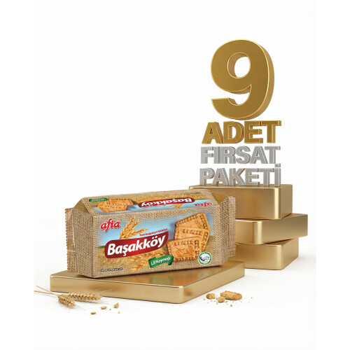 Afia Başakköy Tam Buğdaylı Bisküvi 9x110 Gr - 2