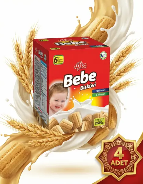 Afia Bebe Bisküvisi 4x800 Gr - 2