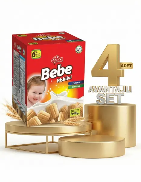 Afia Bebe Bisküvisi 4x800 Gr - 1