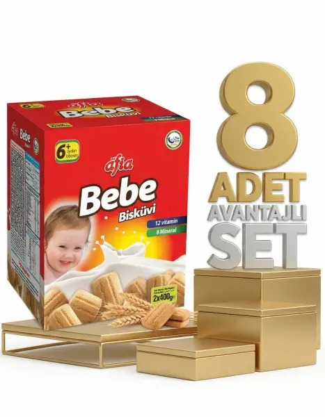 Afia Bebe Bisküvisi 8x800 Gr - 1