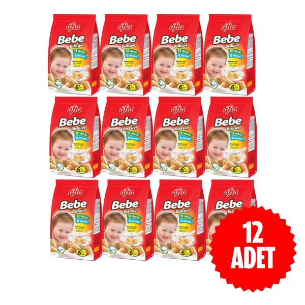 Afia Bebe Bisküvisi Vitamin Katkılı 12x150 Gr - 2