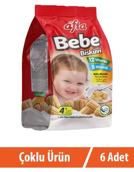 Afia Bebe Bisküvisi Vitamin Katkılı 6x150 Gr - 1