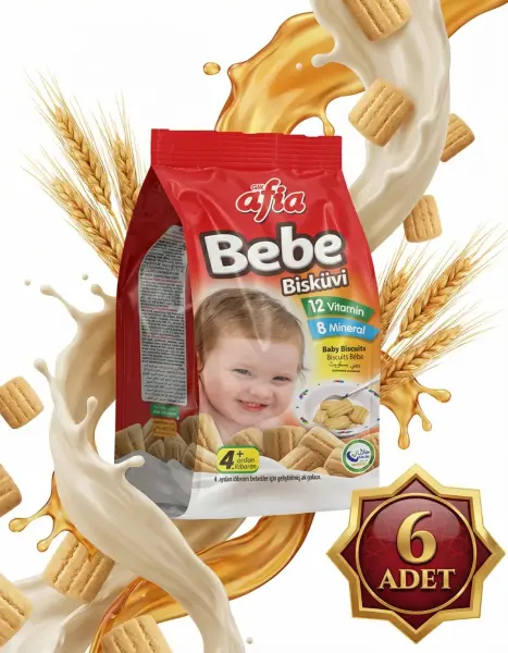 Afia Bebe Bisküvisi Vitamin Katkılı 6x150 Gr - 2