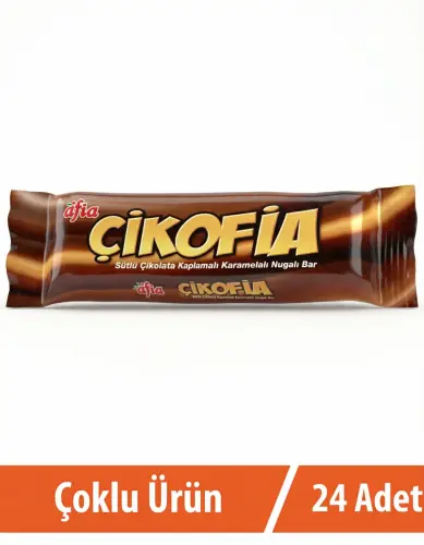 Afia Çikofia Sütlü Çikolata Kaplamalı Bar 24x40 Gr - 1