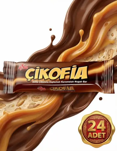 Afia Çikofia Sütlü Çikolata Kaplamalı Bar 24x40 Gr - 2