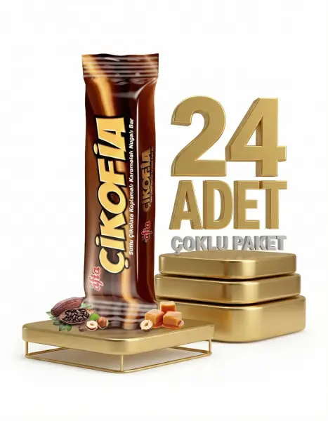 Afia Çikofia Sütlü Çikolata Kaplamalı Bar 24x40 Gr - 1