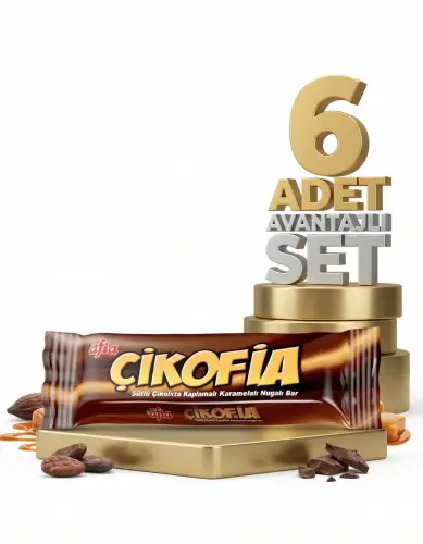 Afia Çikofia Sütlü Çikolata Kaplamalı Bar 6x40 Gr - Afia
