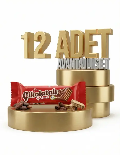 Afia Çikolatalı Sütlü Gofret 12x35 Gr - 1