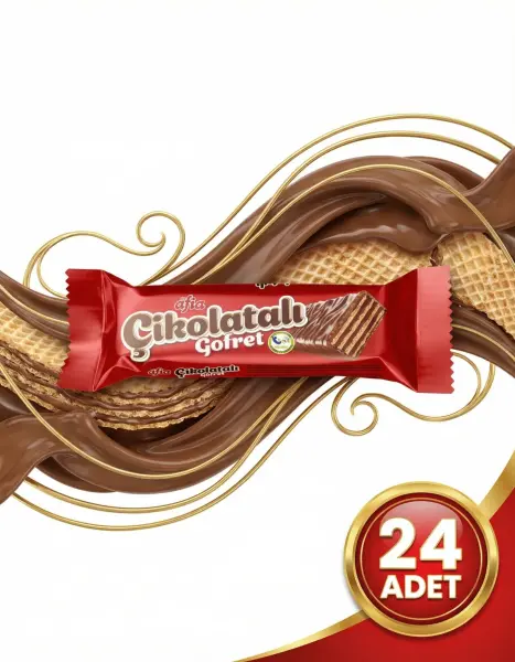 Afia Çikolatalı Sütlü Gofret 24x35 Gr - 3