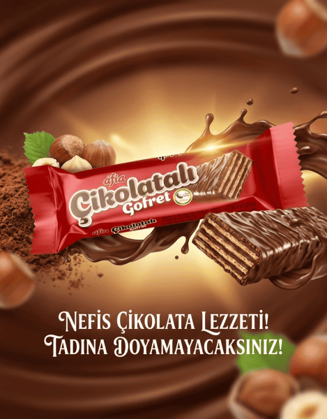 Afia Çikolatalı Sütlü Gofret 35 Gr - 8