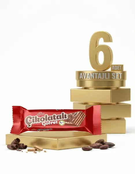 Afia Çikolatalı Sütlü Gofret 6x35 Gr - 1
