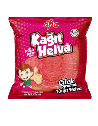 Afia Çilekli Kağıt Helva 45 Gr - AFİA