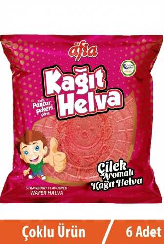Afia Çilekli Kağıt Helva 6x45 Gr - AFİA