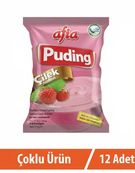 Afia Çilekli Puding 12x115 Gr - 1