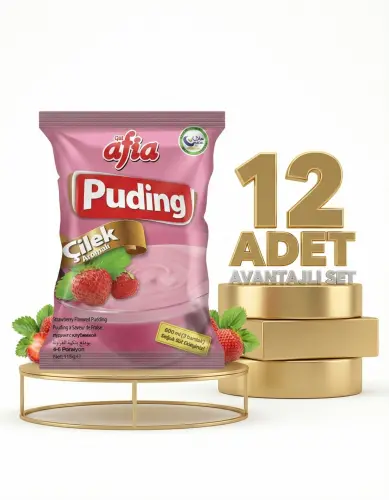 Afia Çilekli Puding 12x115 Gr - 1