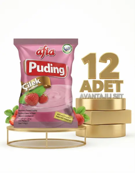Afia Çilekli Puding 12x115 Gr - 1