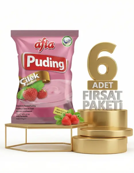 Afia Çilekli Puding 6x125 Gr - 1