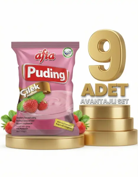 Afia Çilekli Puding 9x125 Gr - 1