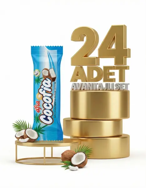 Afia Cocofia Sütlü Çikolata Kaplı Hindistan Cevizli Bar 24x27 Gr - 1