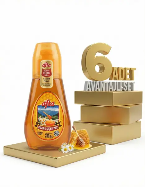 Afia Damla Tüp Süzme Çiçek Bal 6x280 Gr - 1