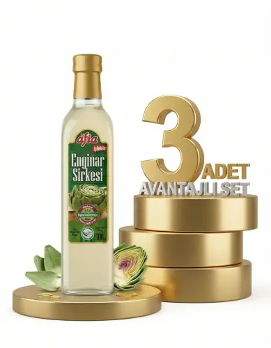 Afia Enginar Sirkesi Cam Şişe 3x500 Ml - Afia