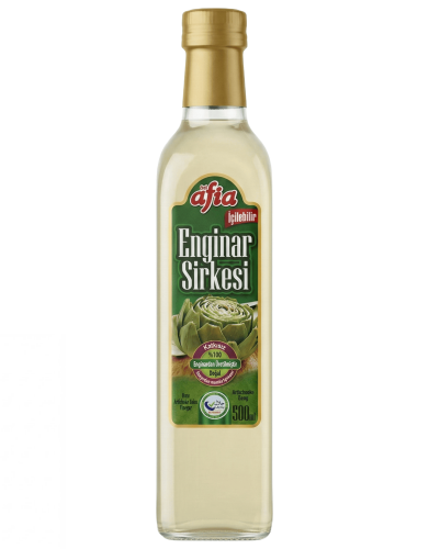 Afia Enginar Sirkesi Cam Şişe 500 Ml - Afia