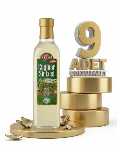 Afia Enginar Sirkesi Cam Şişe 9x500 Ml - Afia