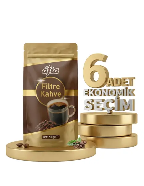 Afia Filtre Kahve 6x200 Gr - 1