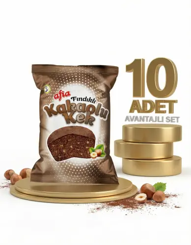 Afia Fındık Kakaolu Kek 10x40 Gr - Afia