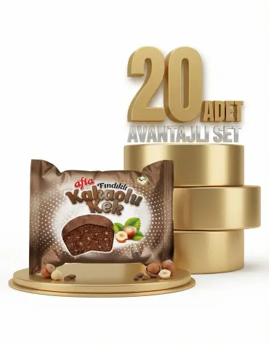 Afia Fındık Kakaolu Kek 20x40 Gr - Afia