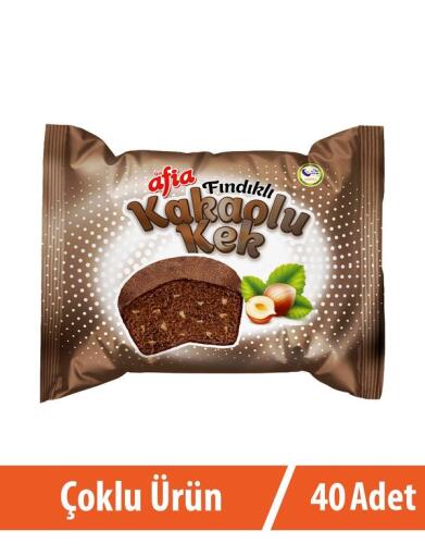 Afia Fındık Kakaolu Kek 40*40 Gr - Afia