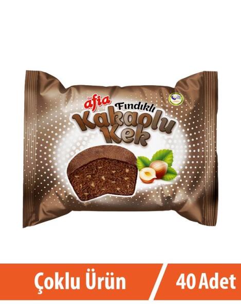 Afia Fındık Kakaolu Kek 40*40 Gr - 1