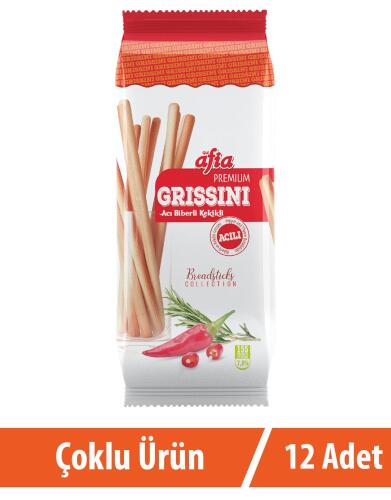 Afia Grissini Acı Biberli 12x60 Gr - Afia