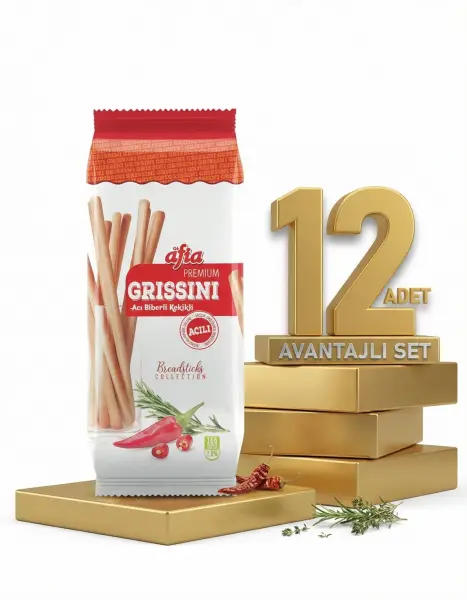 Afia Grissini Acı Biberli 12x60 Gr - 2