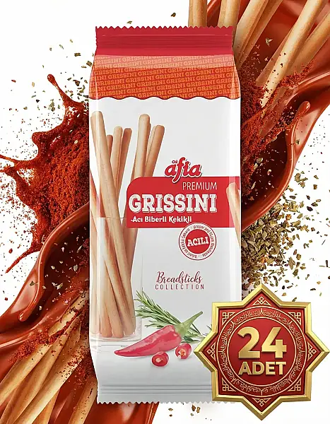 Afia Grissini Acı Biberli 24x60 Gr - 3