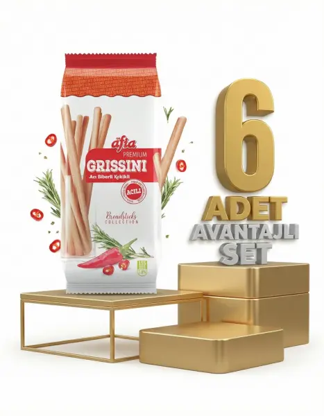 Afia Grissini Acı Biberli 6x60 Gr - 1