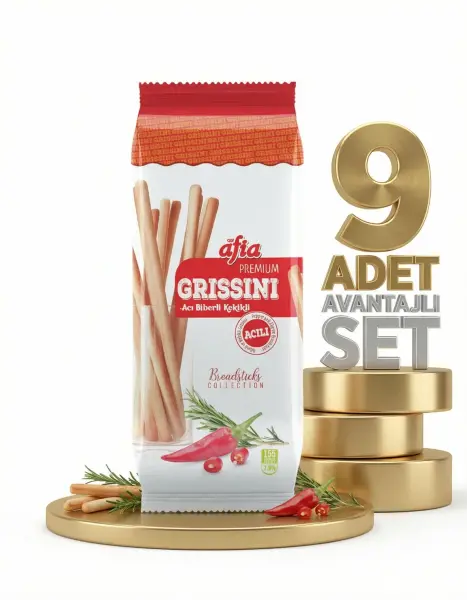 Afia Grissini Acı Biberli 9x60 Gr - 1