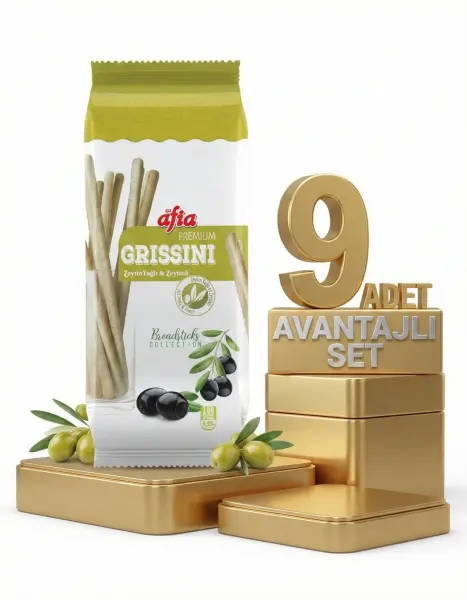 Afia Grissini Zeytinli 9x60 Gr - 1