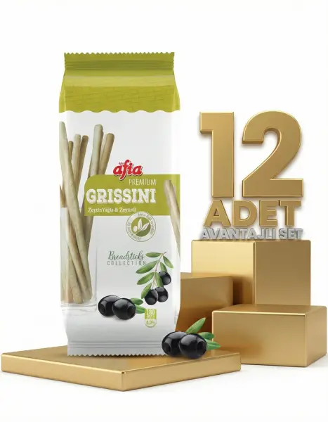 Afia Grissini Zeytinli 12x60 Gr - 1