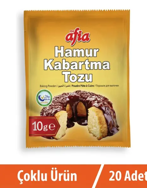 Afia Hamur Kabartma Tozu Poşet 20x10lu - 1