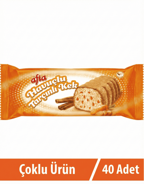 Afia Havuç Tarçınlı Kek 40*40 Gr - 1
