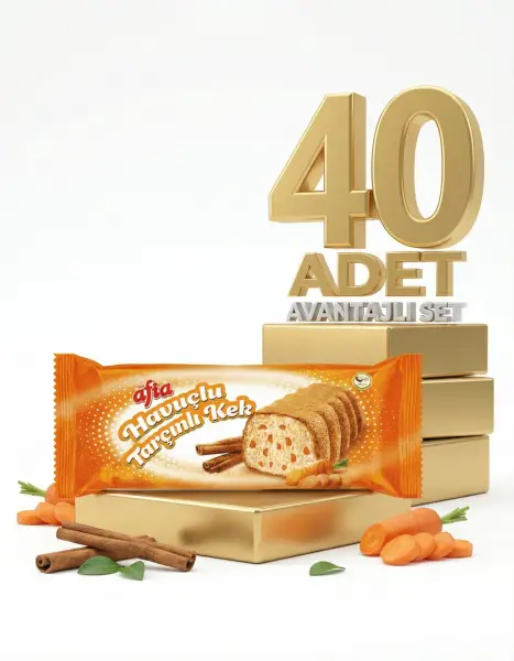 Afia Havuç Tarçınlı Kek 40x40 Gr - 1