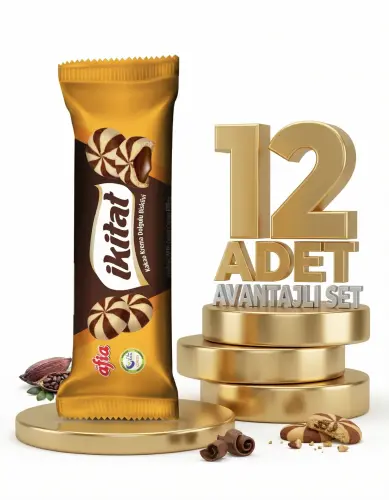 Afia İkitat Kakao Krema Dolgulu Bisküvi 12x75 Gr - Afia