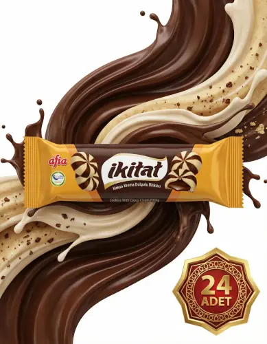 Afia İkitat Kakao Krema Dolgulu Bisküvi 24x75 Gr - 2