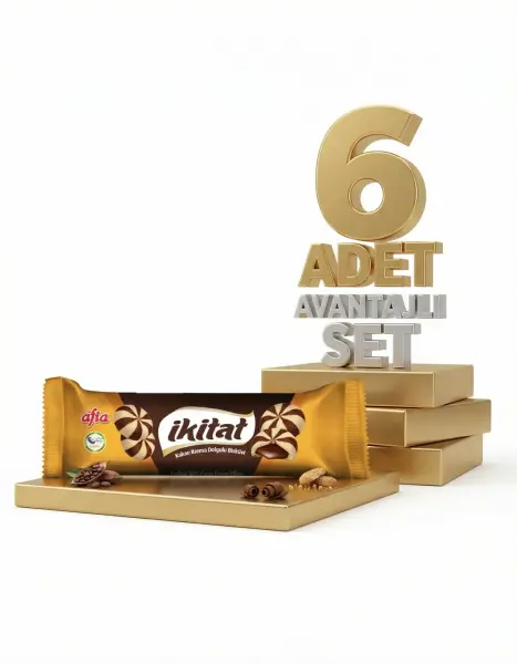 Afia İkitat Kakao Krema Dolgulu Bisküvi 6x75 Gr - 1