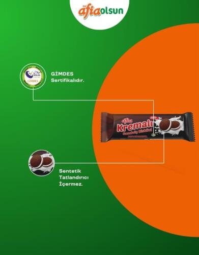 Afia Kakao Kremalı Sandviç Bisküvi 12*60 Gr - 3
