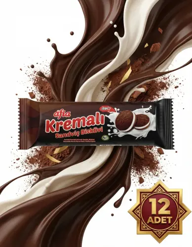 Afia Kakao Kremalı Sandviç Bisküvi 12x60 Gr - 2